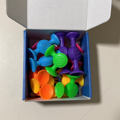 Richtim Toddlers Suction Cup Toys – 12 Piece Set – Ages 3+