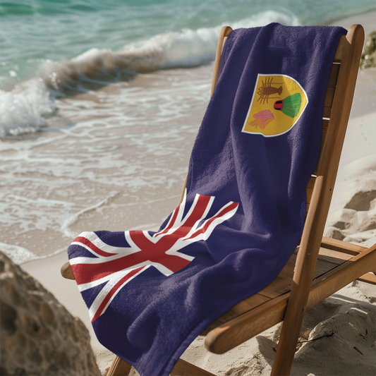 Turks & Caicos Flag Beach Towel