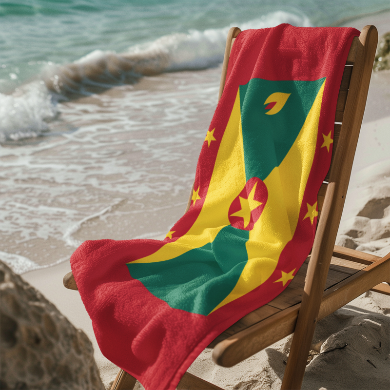 Grenada Flag Beach Towel