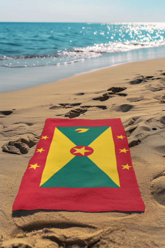Grenada Flag Beach Towel