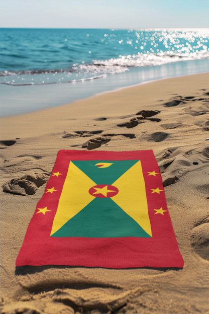 Grenada Flag Beach Towel