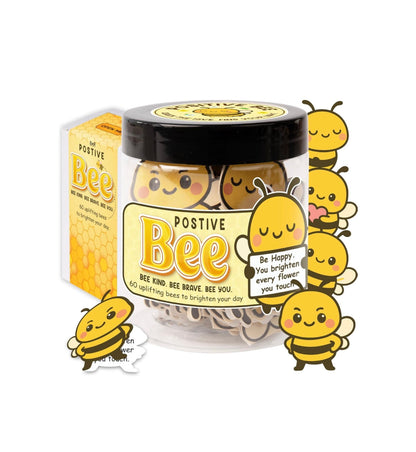 MiaRita Postive Bee 60-Count Affirmation Card Jar