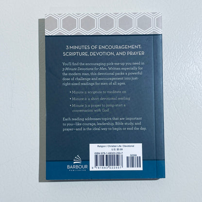 3-Minute Devotions for Men: 180 Encouraging Readings