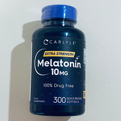 Carlyle Extra Strength Melatonin 10 mg, 300 Softgels, EXP 10/2028