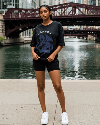 G West Dragon's Grace Oversized Women's T-Shirt