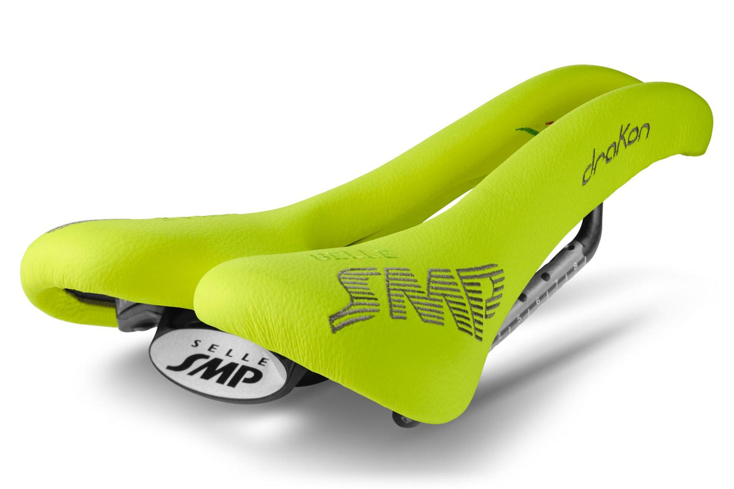 Selle SMP Drakon Saddle with Carbon Rails (Fluro Yellow)