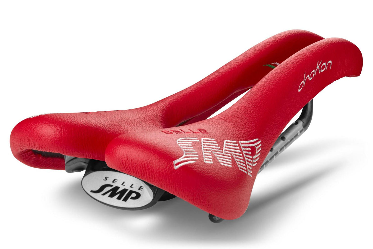 Selle SMP Drakon Saddle with Carbon Rails (Red)