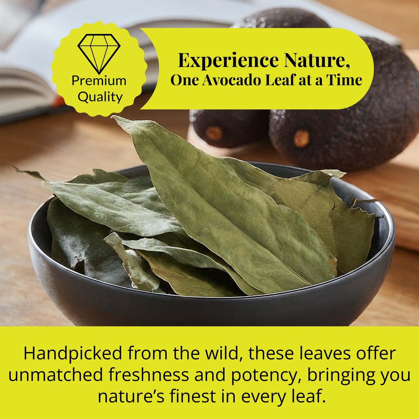 Dried Avocado Leaves, (Hojas De Aguacate) - 2.6oz (75gm). Makes 28 cups