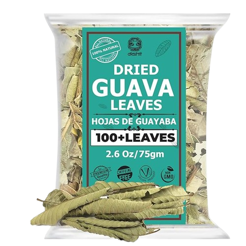 Dried Guava Leaves 2.6oz – Loose Leaf Herbal Tea for Digestion & Immunity | Non-GMO, Vegan