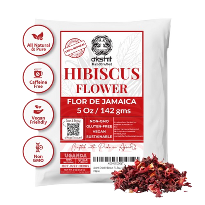 Dried Hibiscus Flowers 5 oz – Loose Leaf Hibiscus Tea | Akshit