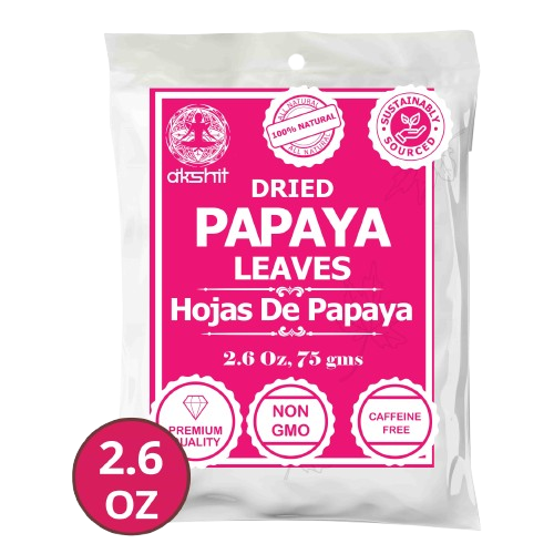Dried Papaya Leaves 2.6 oz – Loose Leaf Herbal Tea | Akshit