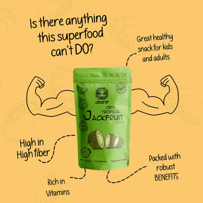 Dried Jackfruit snack | Dry Jackfruit Chips | No Sugar Added| Gluten Free NON-GMO | 4.8 Oz (4 count)