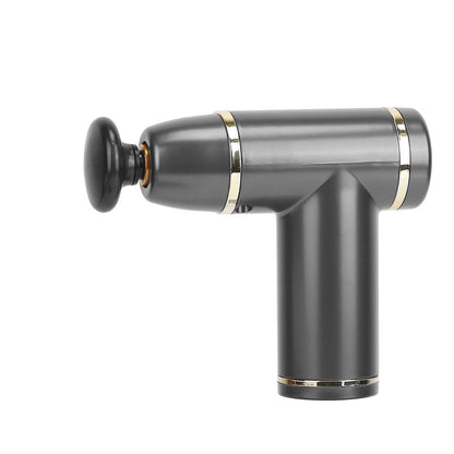 Percussion Massage Gun USB Type C Rechargeable Deep Tissue Vibration Massager Handheld Leg Body Cordless Massager with 4 Interchangeable Heads 8 Intensity Indicators