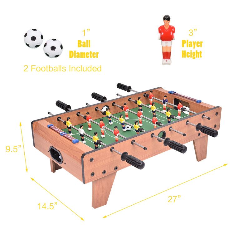27 Inch soccer table, Indoor Competition Game Foosball Table with Legs