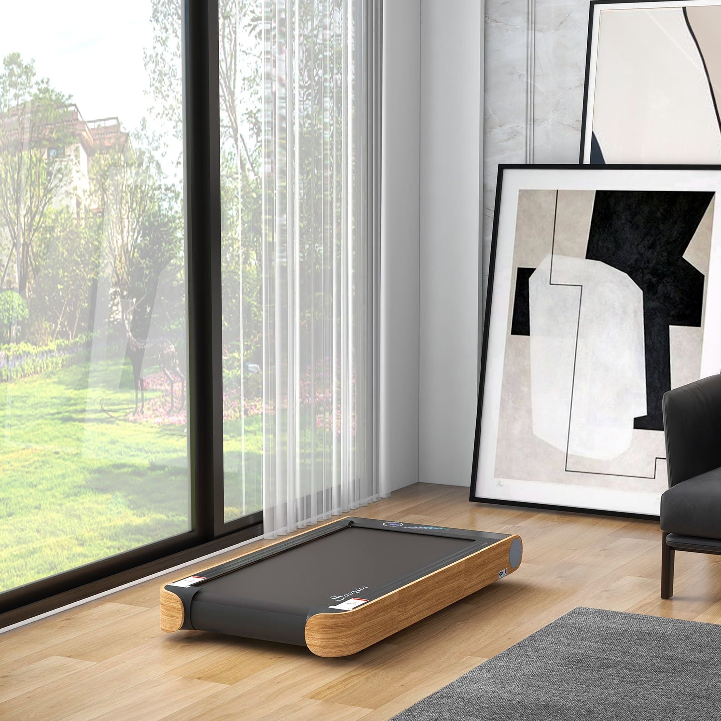 Portable Under Desk Treadmill with Bluetooth Speaker, LED Display, 2.5HP Motor & Remote Control – for Home, Gym, Office