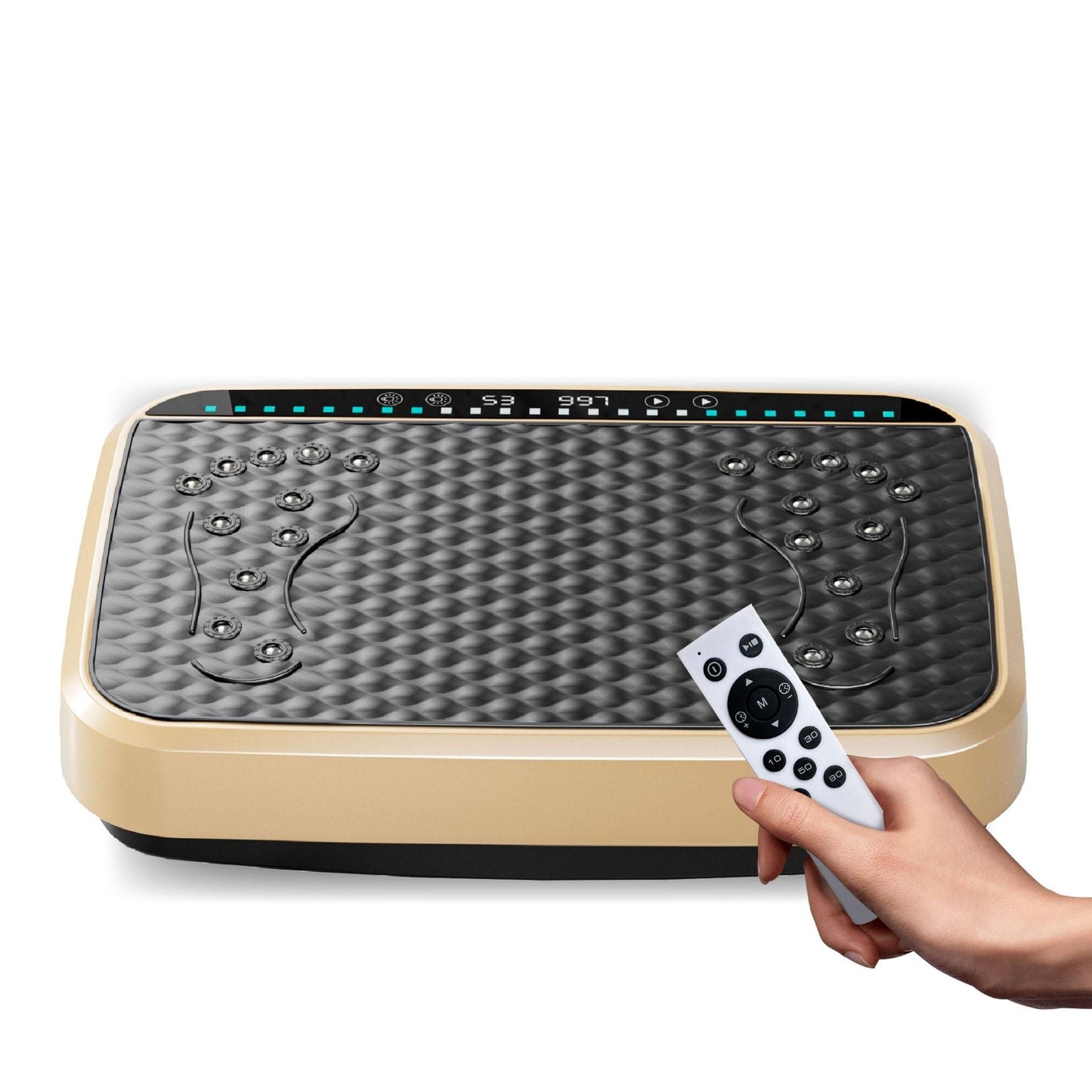 Vibration Plate Exercise Machine, Whole Body Fitness Platform for Lymphatic Drainage, Vibrating Shaker Board with 120 Speed Levels, Weight Loss and Fat Burner Workout Equipment for Women and Men
