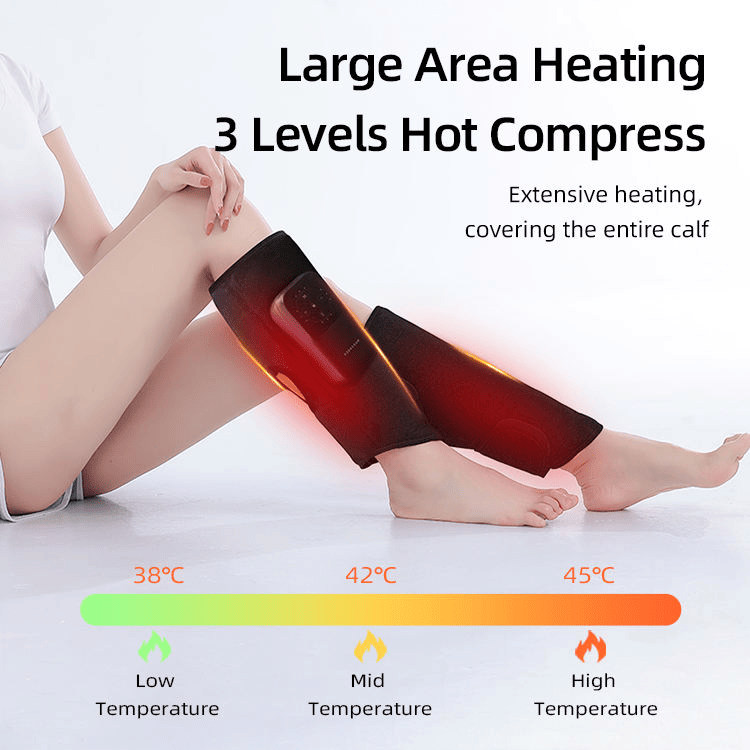 PSK709J-2 Air Compression Calf Massager with EMS Pulse and Vibration for Soothing Leg Relief