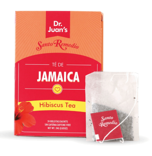 Santo Remedio Te De Jamaica Hibiscus, Antioxidant Tea Bags, 24 Count, 0.85 oz.