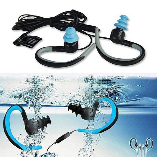 Waterproof Bluetooth Headphones with Swimmers Earbuds