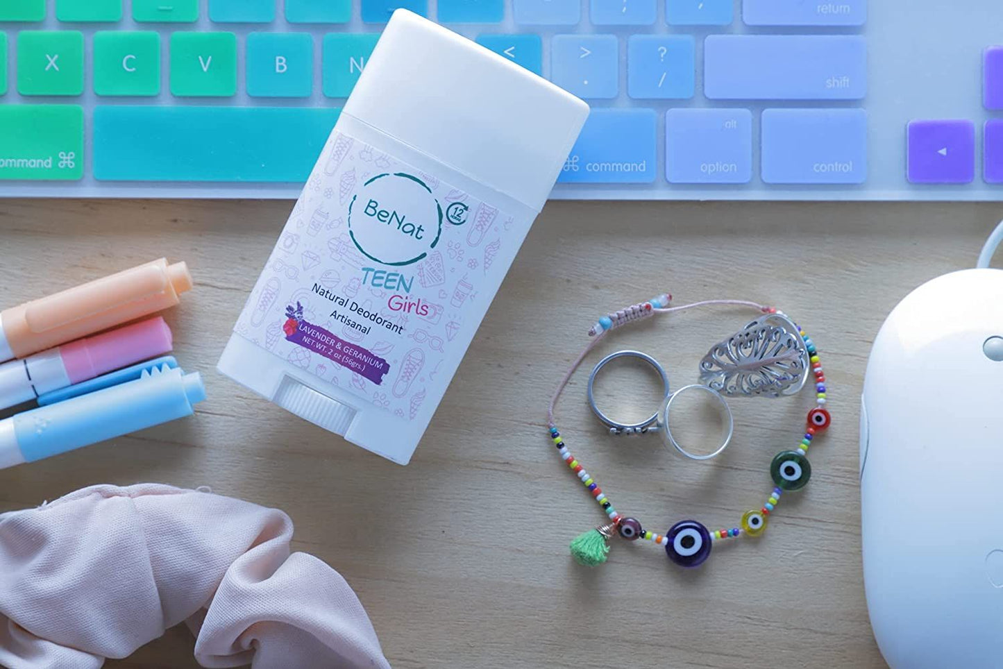 Gentle All-Natural Deodorant for Kids & Teens, Paraben-Free, Fun Fragrance Collection