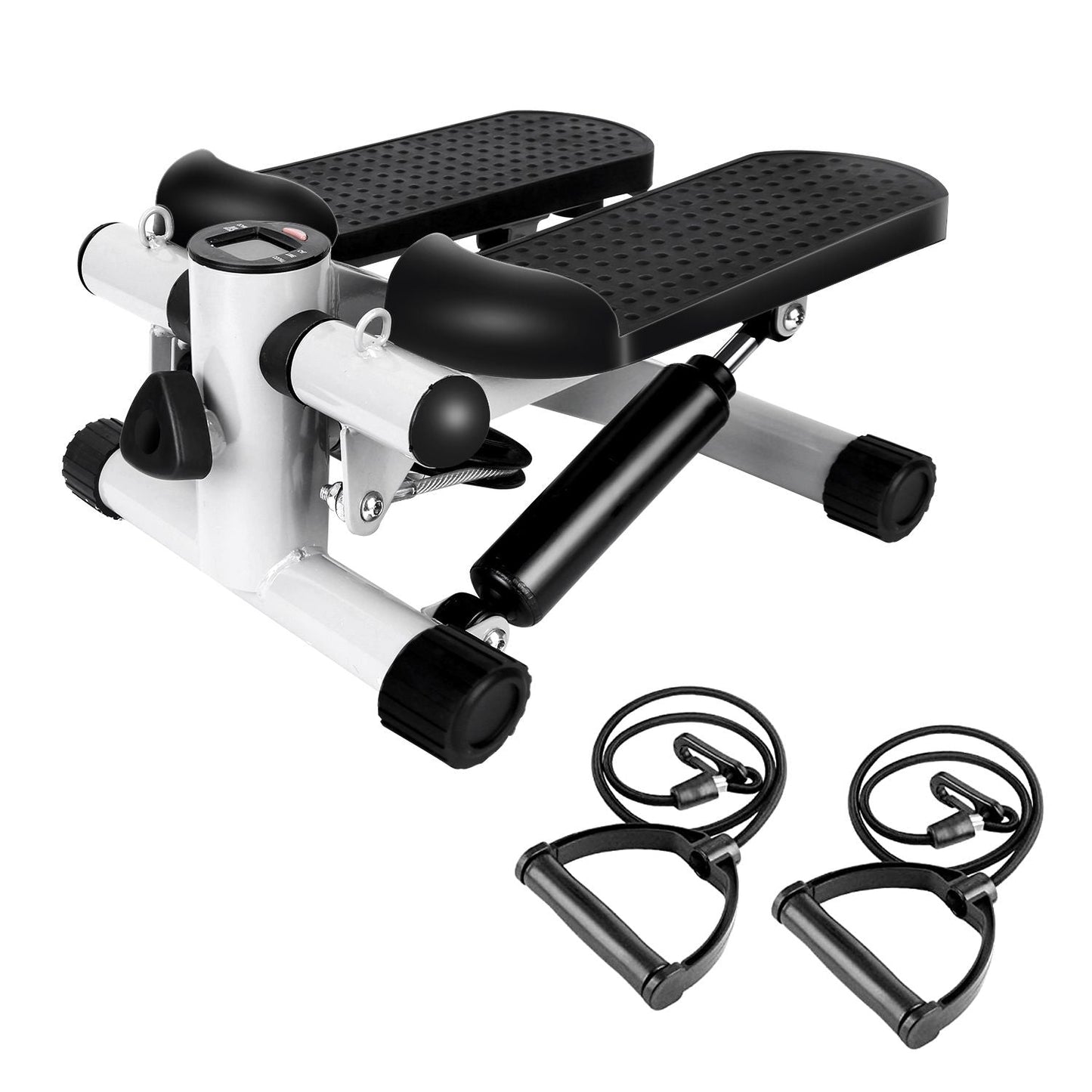 stepper machine, Stepper for Exercise Mini Fitness Stepper with 2 Resistance Bands LCD Monitor Max 330.7LBS Load Stair Stepper Quiet Stepper