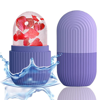 Ice Face Roller; Ice Roller Silicone Cube for Face and Eye; Ice Mold for Face; Reusable Face Massage; Facial Beauty Ice Roller; Ice Mold for Face Gifts for Her Mom
