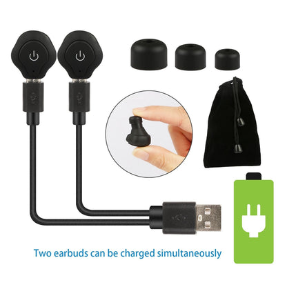Wireless Earbuds CSR V4.2 In-ear Stereo Headsets IP44 Waterproof Apt-X TWS Headphones Noise Cancelling