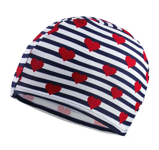 Kids Elastic Swim Caps Waterproof Swimming Cap, 2 Pack Solid Color