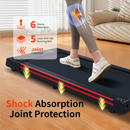 Walking Pad Treadmill with 10° Incline, Remote Control 3HP Portable Compact Treadmills for Home Office, Treadmill 264 lb Capacity, LED Display