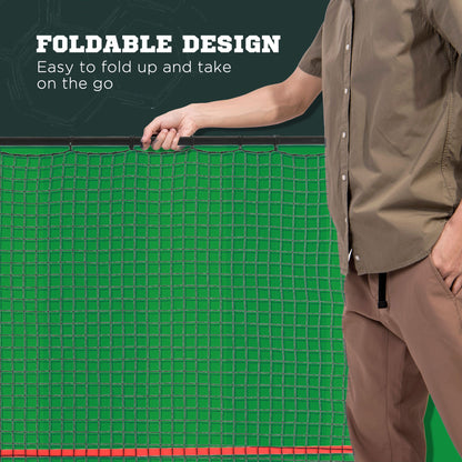 Soozier Soccer Rebounder Net Adjustable Foldable Multi-Sport Training for Soccer Practice 8.5' x 6.5'