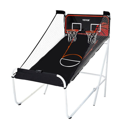 Interactive Indoor Dual Player Basketball Arcade Game with Electronic Scoreboard & Balls