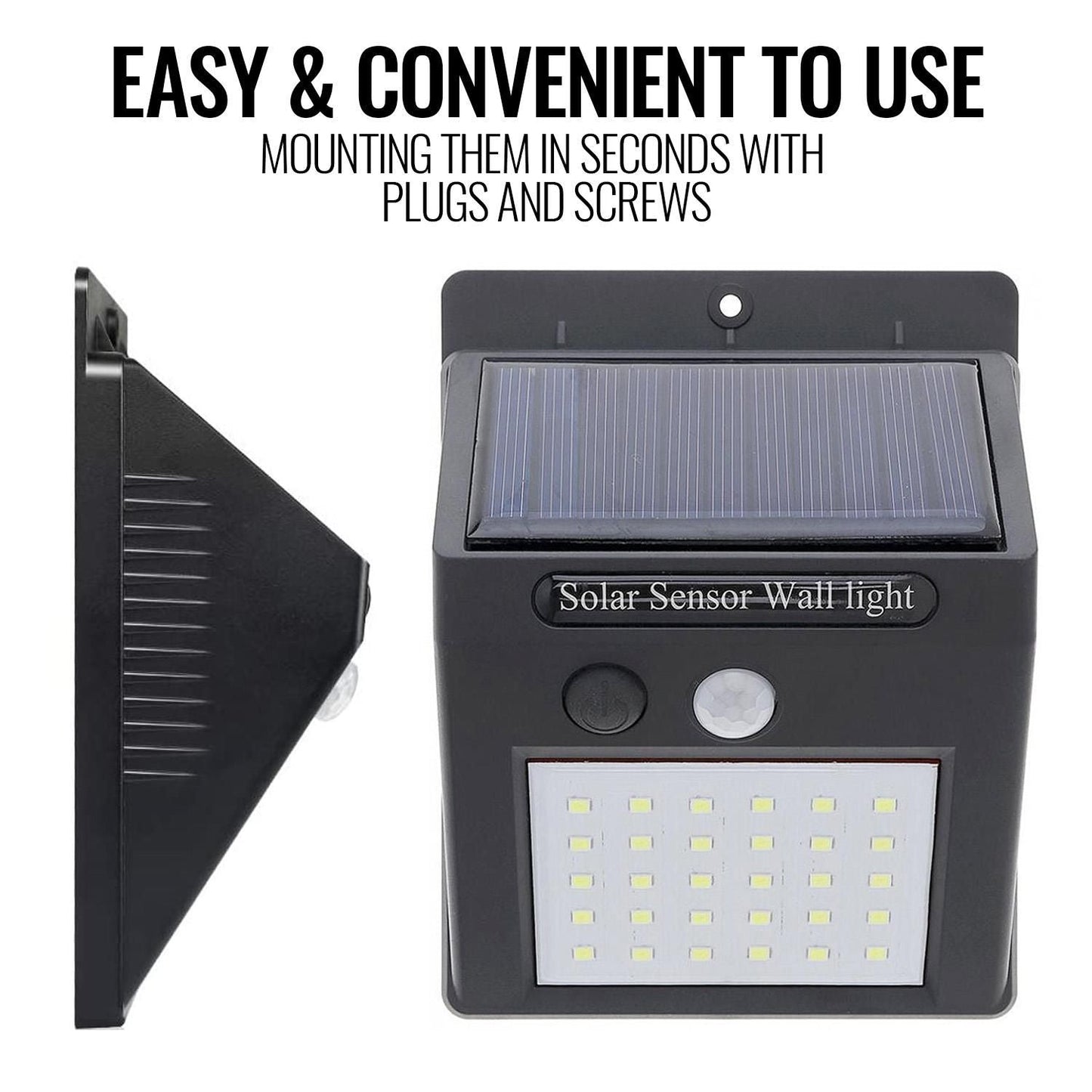 Motion Sensor Light Outdoor Solar Powered Security Lights 10 LED Wireless Flood