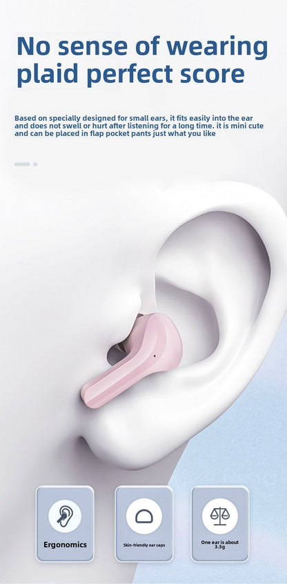 Transparent Wireless On-Ear In-Ear Bluetooth Noise Cancellation 5.3 Sports earbuds