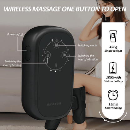 PSK709J-2 Air Compression Calf Massager with EMS Pulse and Vibration for Soothing Leg Relief