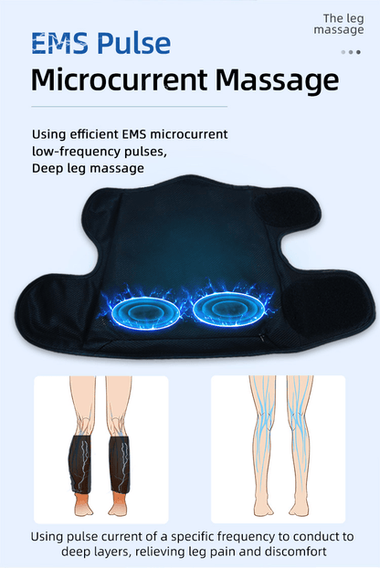PSK709J-2 Air Compression Calf Massager with EMS Pulse and Vibration for Soothing Leg Relief