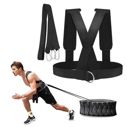 Durable Tire Pulling Harness - Home Gym Fitness Accessory