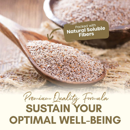 Psyllium Husk Capsules All Natural Fiber Supplement for Gut Health 750 Mg 250 Capsules