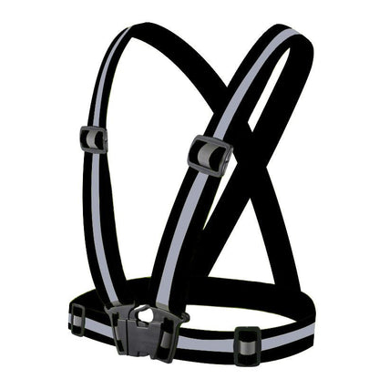 Highlight Reflective Straps; Clothing Adjustable Safety visibility Vest; hi vis vest Elastic Band for Adults and Children; Night Running Riding Gear