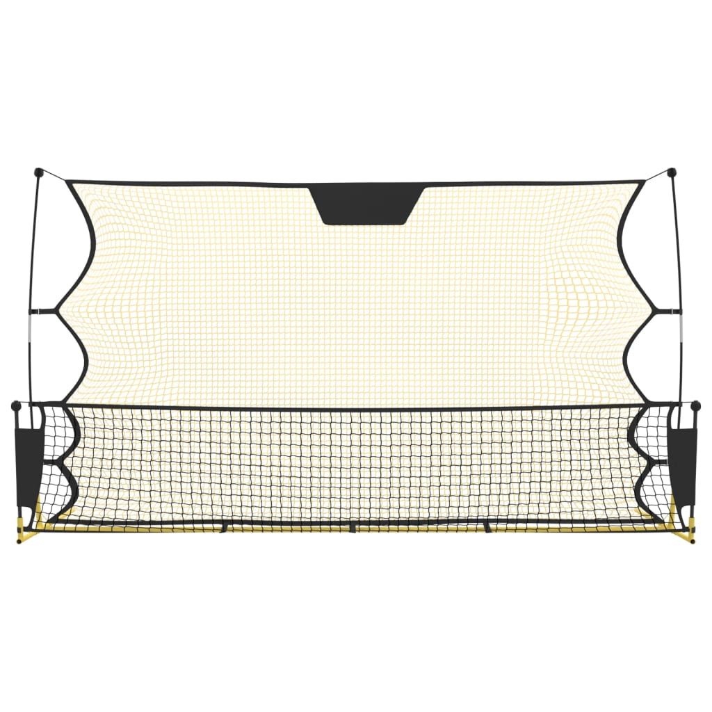 Football Rebounder Net Black and Yellow 72"x33.5"x47.2" Polyester