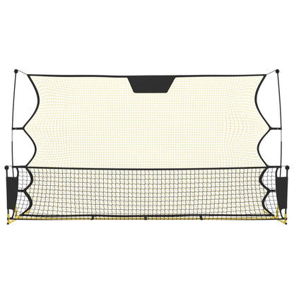 Football Rebounder Net Black and Yellow 72"x33.5"x47.2" Polyester