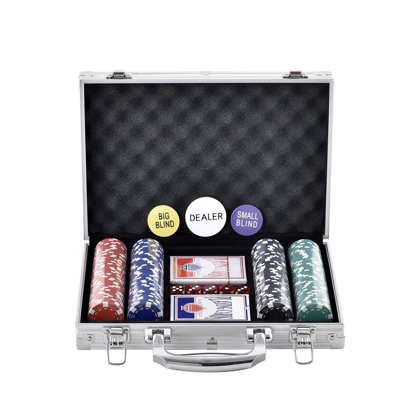 Poker Chip Set, 200-Piece Poker chips Set