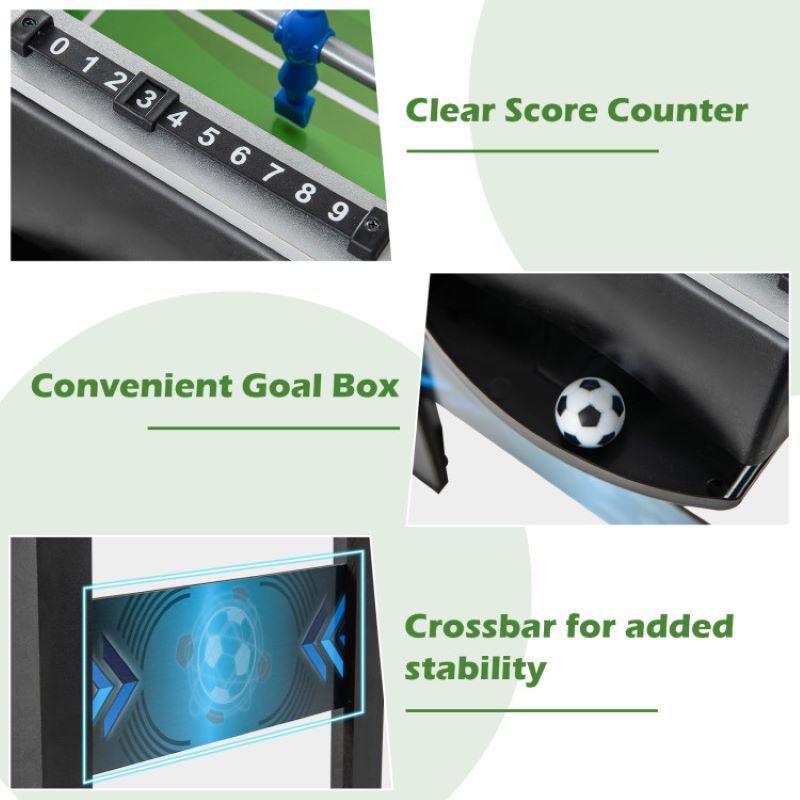 Mini Foosball Table with Score, soccer table Keeper for Usage Occasions Recreative