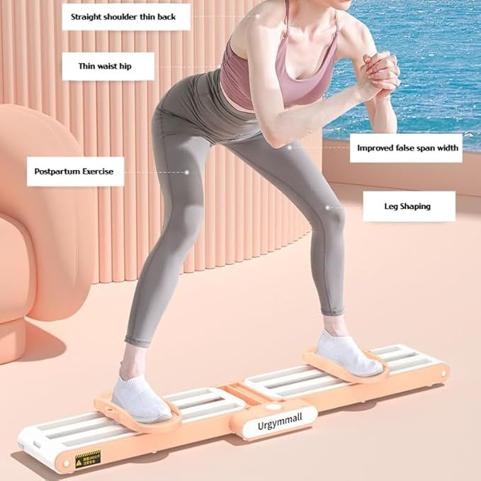 Ski Machine Pelvic Floor Muscle exercise Trainer, Indoor Home Ski Machine, Steel Slide Ski Machine, Double Bearing Pulley, No Shaking, Silent Exercise