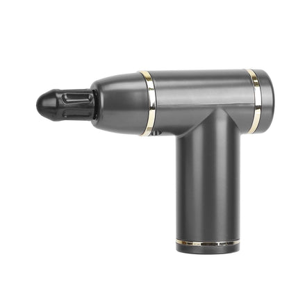 Percussion Massage Gun USB Type C Rechargeable Deep Tissue Vibration Massager Handheld Leg Body Cordless Massager with 4 Interchangeable Heads 8 Intensity Indicators