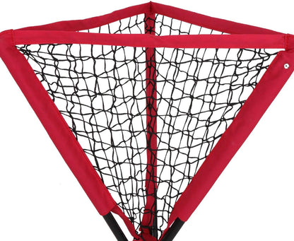 Portable Batting Movable Baseball & Softball Practice Ball Caddy Stands Foldable Pyramid Baseball Net Stand Training Softball net Tennis Ball