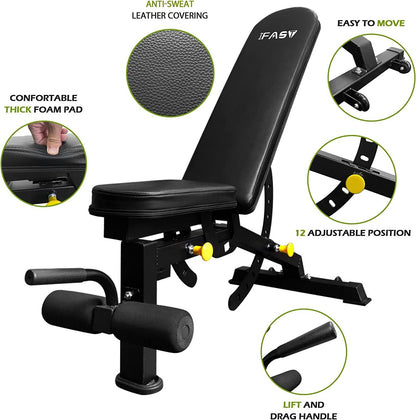 210lb Green Home Gym Set Multi-functional Power Cage, Home Adjustable Pullup power Rack 1000Lbs Capacity Comprehensive Fitness Barbell Rack