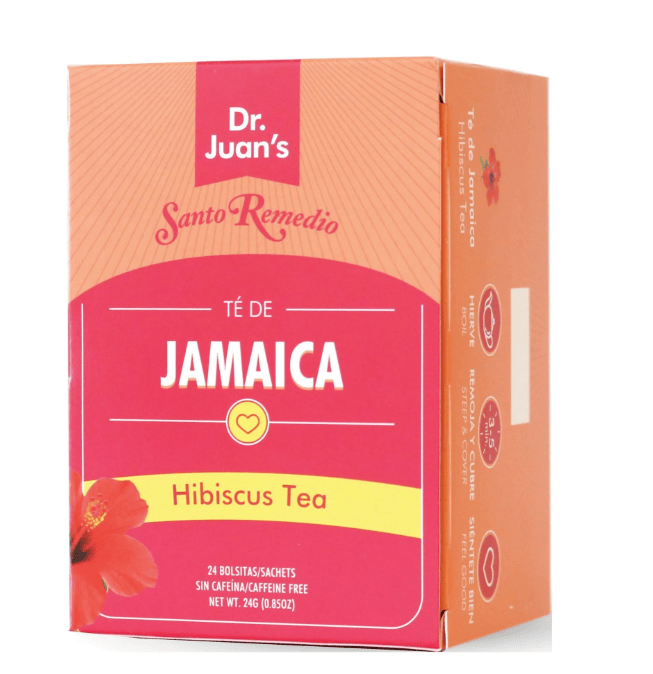 Santo Remedio Te De Jamaica Hibiscus, Antioxidant Tea Bags, 24 Count, 0.85 oz.