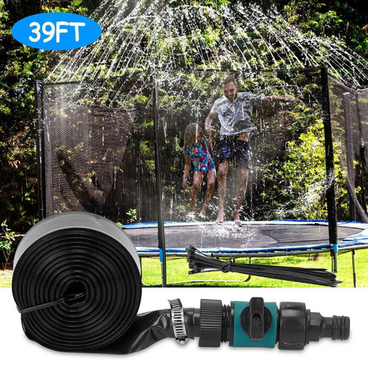 Kids Trampoline Sprinkler Outdoor Water Park Fun Splash Toy