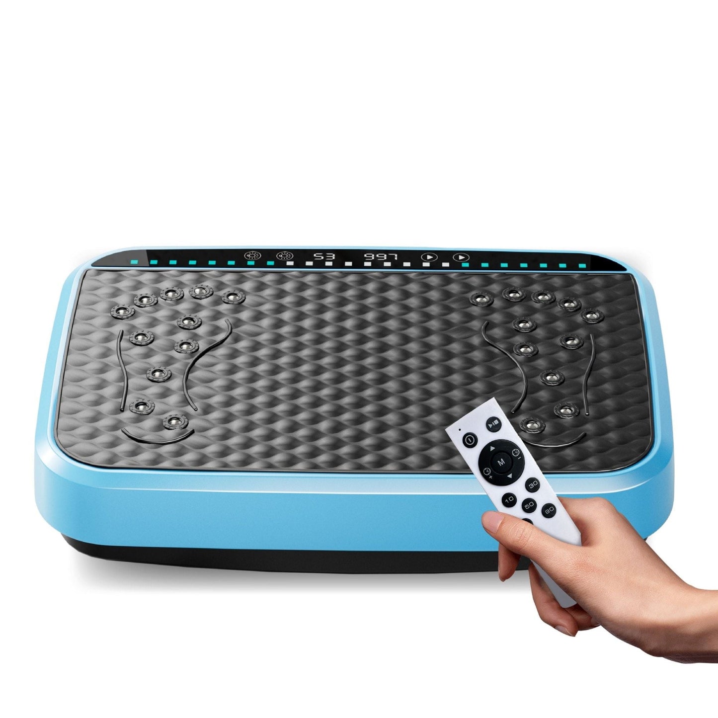 Vibration Plate Exercise Machine, Whole Body Fitness Platform for Lymphatic Drainage, Vibrating Shaker Board with 120 Speed Levels, Weight Loss and Fat Burner Workout Equipment for Women and Men