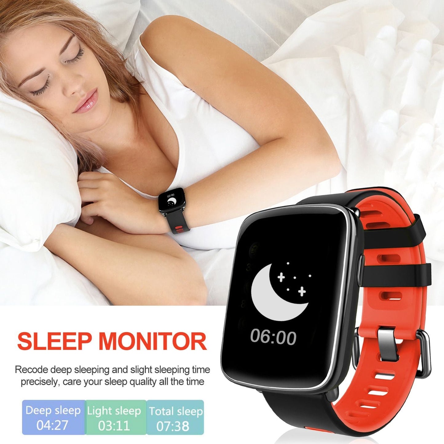 Smartwatch Fitness Tracker 1.54'' Color Screen IP68 Waterproof Activity Tracker